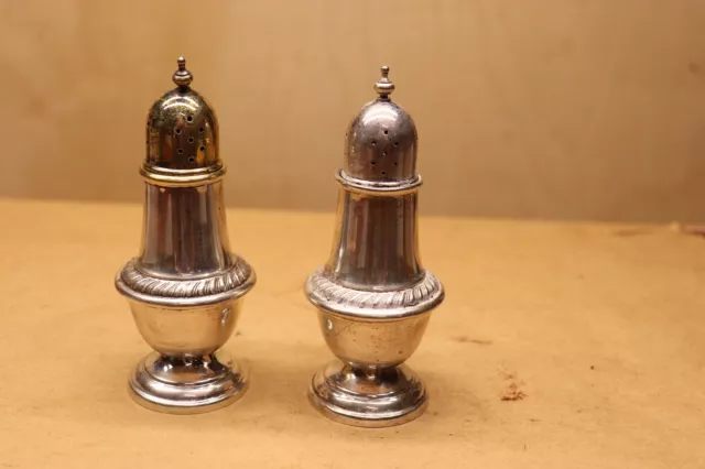 Vintage Alvin Sterling Silver Salt & Pepper Shakers S238 Unweighted 71g