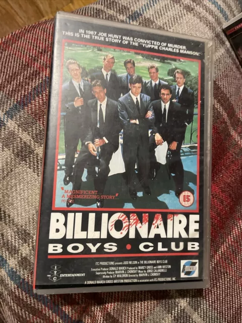 Billionaire Boys Club Timecoded Ex Rental Big Box Vhs Tape (See Pics)