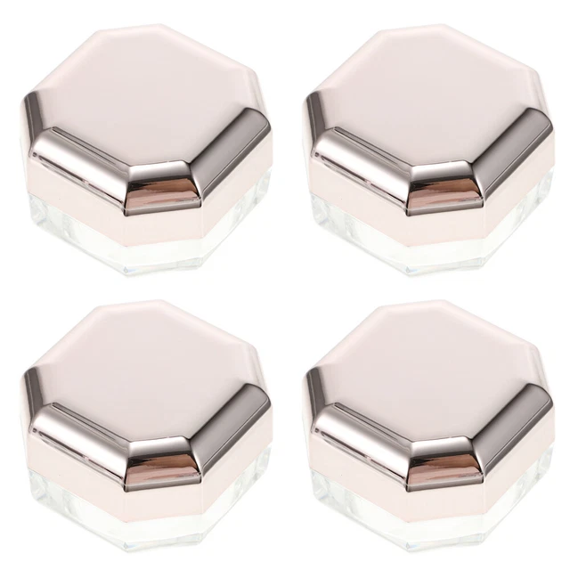 4 Pcs Make-up-Puder-Fall Puderdose Kunststoffbehälter Make-up-Behälter Container
