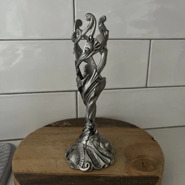 NEW OLD STOCK Seagull Pewter Etain Zinn 1995 Rose Collection Wine