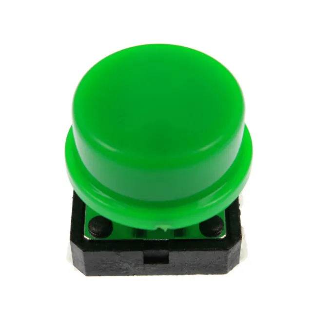 A24 Tactile Cap & Switch - Momentary Push Button - Round Flat Keycap - 6 Colours
