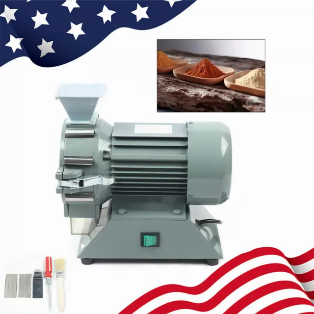 Soil Pulverizer Micro Electric Plant Grinding Machine Spice Mill Grinder 1400RPM