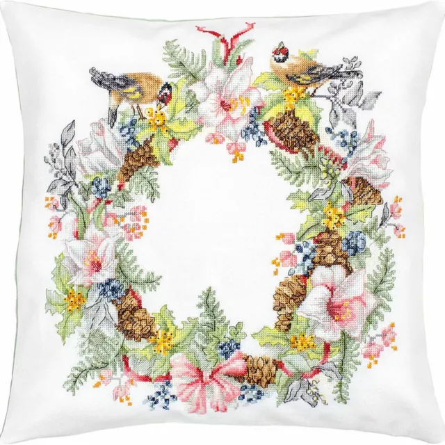 Kit Of Cushion to Embroider Crown Christmas PB210 luca-s