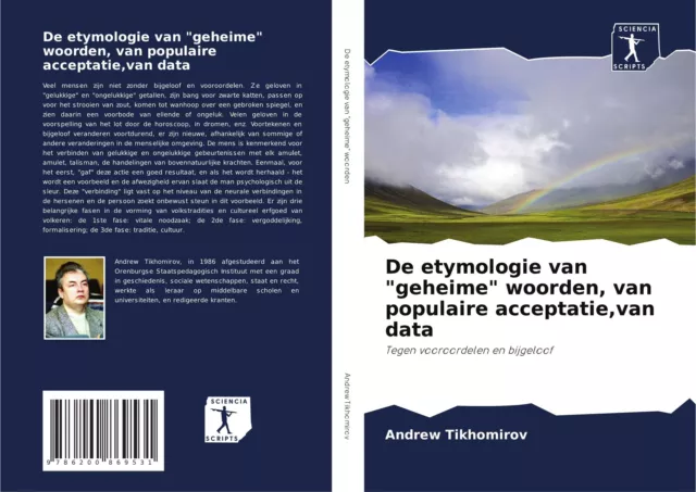 De etymologie van geheime woorden, van populaire acceptatie,van data Tikhomirov