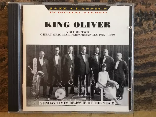 Jazz Classics In Digital Stereo King Oliver Volume Two (1992) CD Remastered LN