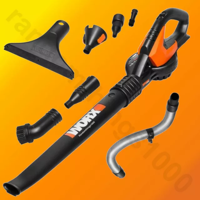 WORX WG545.4 AIR Blower 20V Cordless + Attachments & Bag NO BATTERY NO CHARGER