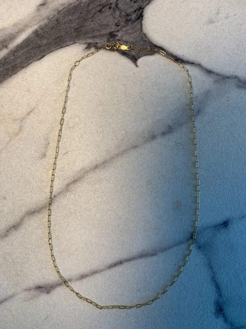 Vintage 14K Solid Yellow Gold Chain, Beautiful Delicate Chain