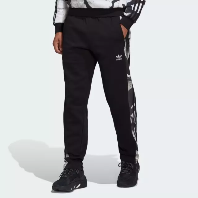 Adidas Mens Camo Series Sweat Joggers / Black Camo / RRP £63