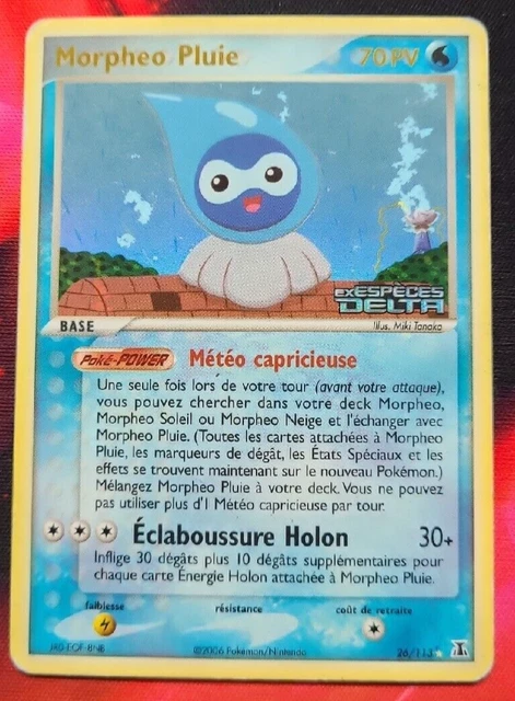 Pokemon - Morpheo Pluie 26/113 - Ex Especes Delta - Holo Reverse - Francais Fr