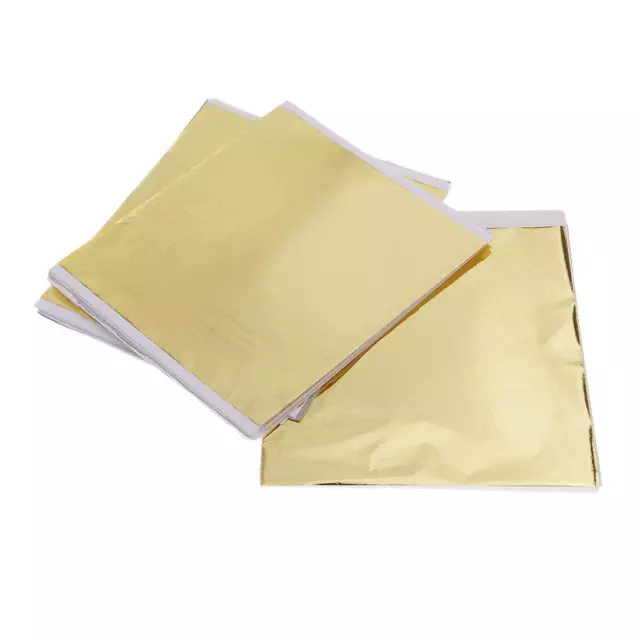 100 pack 14x14 cm nachahmung gold  transferfolie vergoldung handwerk diy