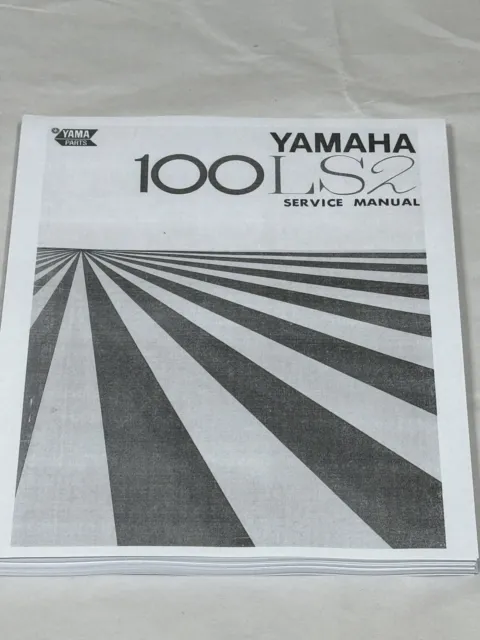 3hole Official Factory Dealer Service Shop Repair Manual 1972 Yamaha LS2 100