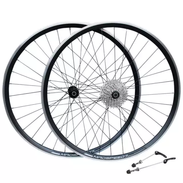 QR 700c (ETRTO 622x14) Road Racing Bike  Front Rear Wheel Set 7/8/9/10 Speed