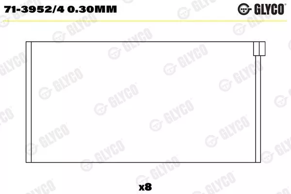 Pleuellager Glyco für Fiat Ford Peugeot Citroen Ford USA Lancia 98-> 71-3952