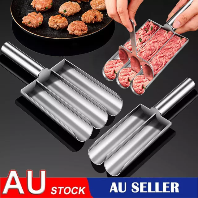 304 Stainless Steel Meatball Maker Fish Balls Shrimp Making Tool with Spoon