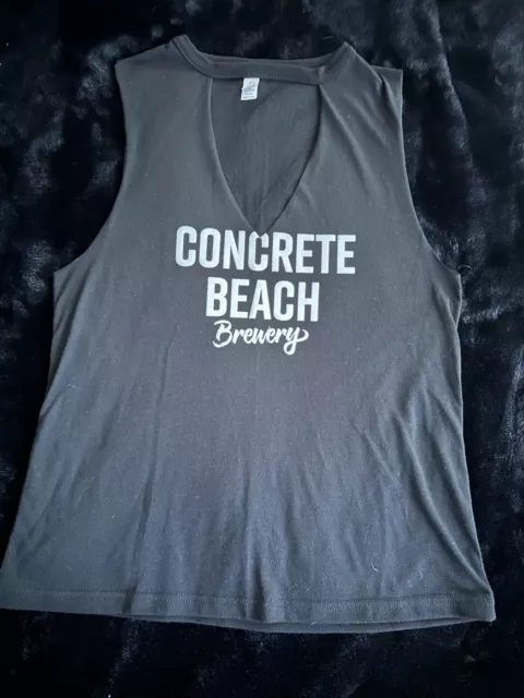 Concrete Beach Brewery - Size Small - Sexy Tank Top - Wynwood Miami - Black