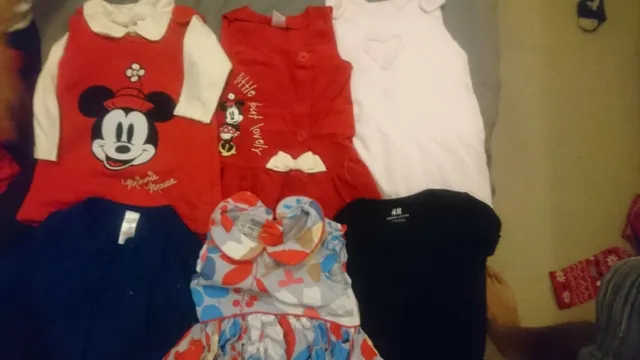 Mixed Bundle of Girls Clothes (Age 6-9 Months) incl. Next, Minnie Mouse & More
