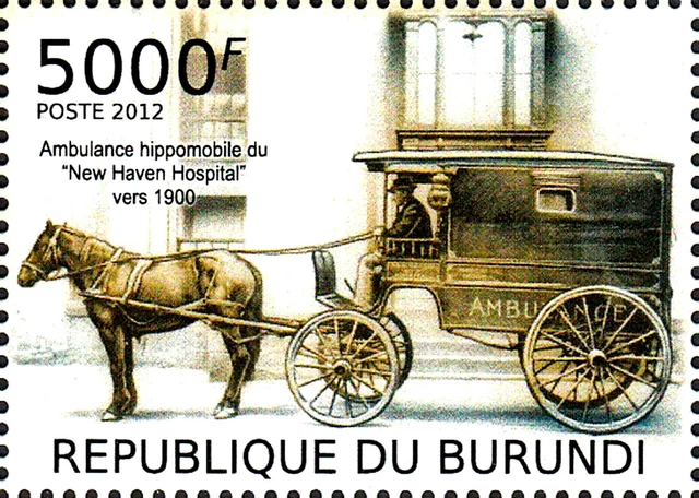 Burundi postfrisch MNH Kutsche Pferd Tier Krankenwagen Medizin Usa Krankenhaus