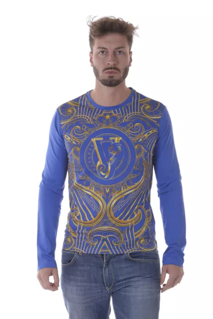 T shirt Versace Jeans Sweatshirt Coton Homme Bleu B3GOA796 243 TL. S
