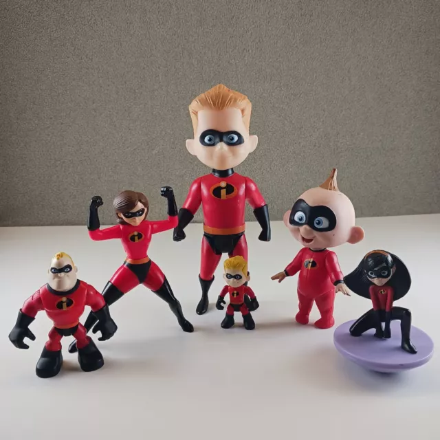 Disney Pixar Incredibles Figurines - Lot of 6