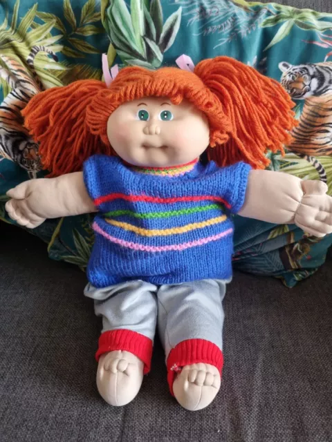 Cabbage Patch Kid Vintage Fakie Doll Red Head