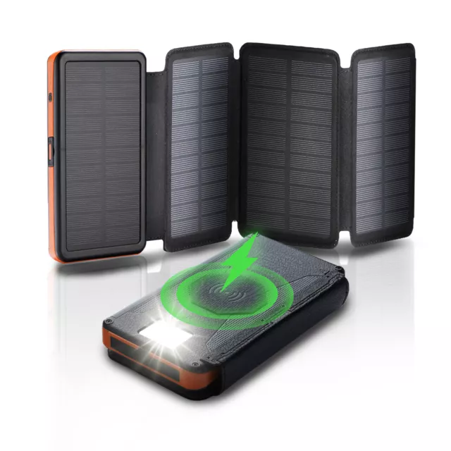 X-DRAGON SOLAR POWERBANK 500000mAh Caricabatterie Solare Impermeabile con 2  Uscite EUR 22,54 - PicClick IT