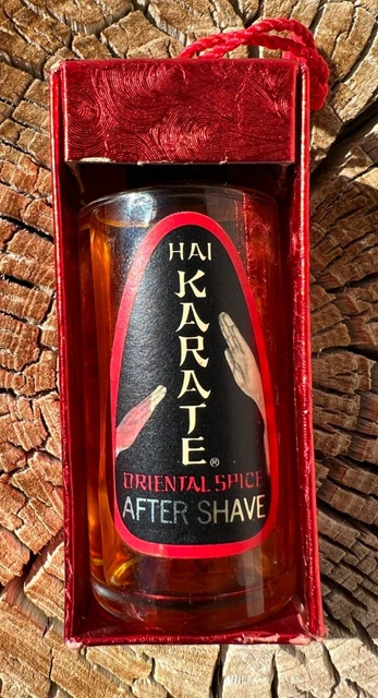 VTG 1968 Hai Karate Oriental Spice After Shave Cologne Christmas Ornament Box