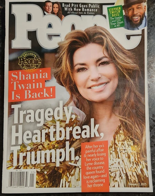 PEOPLE MAGAZINE January 2nd 2023 Shania Twain is Back Lyme Voice 6.99