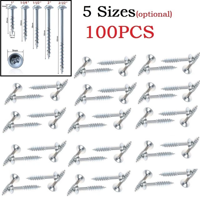 Kit 4 Boutons Vis Cache-Trou De Toit CG94 - Compatible Fiat Panda 169 2003-2011
