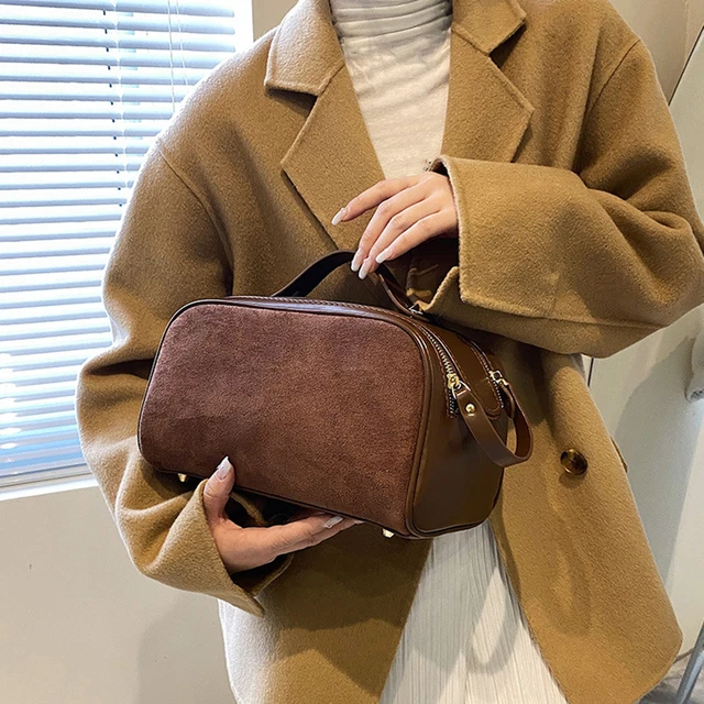Borsa a mano grande capacità cerniera versatile portatile
