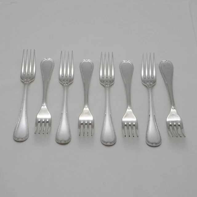 Posate servizio argento FOGLIA FRANCESE Design ROYAL DOULTON OTTO FORCHETTE DA DESSERT