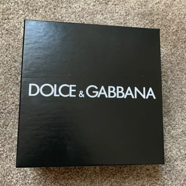 Dolce & Gabbana Parfums Gift Box Empty Square Black Excellent EUC Rare