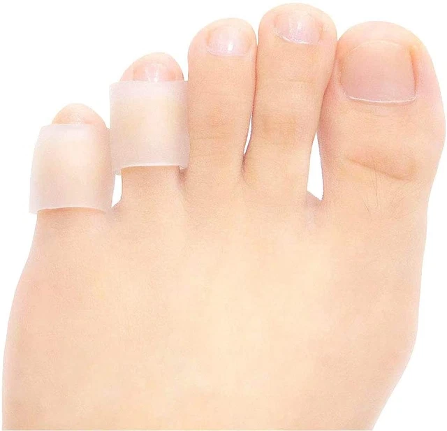 Transparent Pinky Toe Sleeves Silicone Corn Cushions Pads 12 Pack Toe Protectors