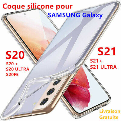 SAMSUNG GALAXY S22 Plus S21 FE S20 Ultra S20FE 10 9 8 Coque silicone transparent
