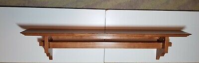 XL Solid Wood Hanging Quilt Wall Shelf 43"