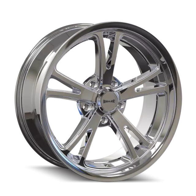 20 inch 20x8.5 RIDLER 606 CHROME wheels rims 5x4.75 5x120.65 +0