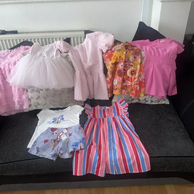 Girls Bundle Of Summer Clothes Age 4/5 Yrs