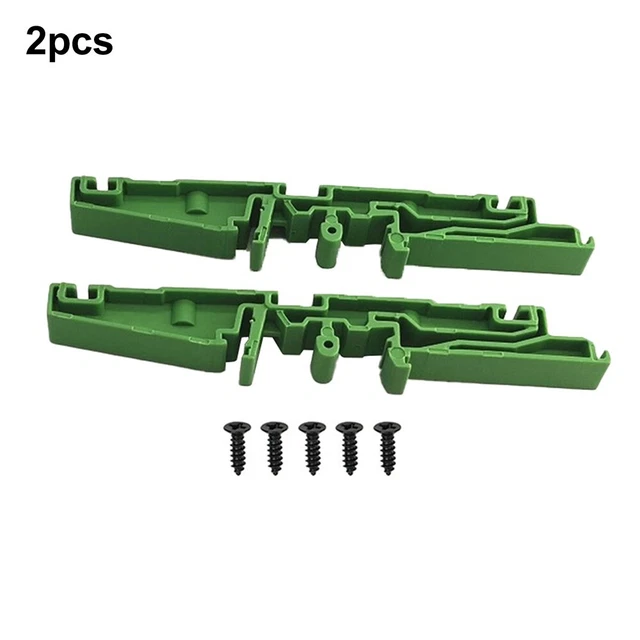 2Pcs PCB Mounting Bracket Fixed Adapter for 35 mm DIN Rail 115.5*18*11mm