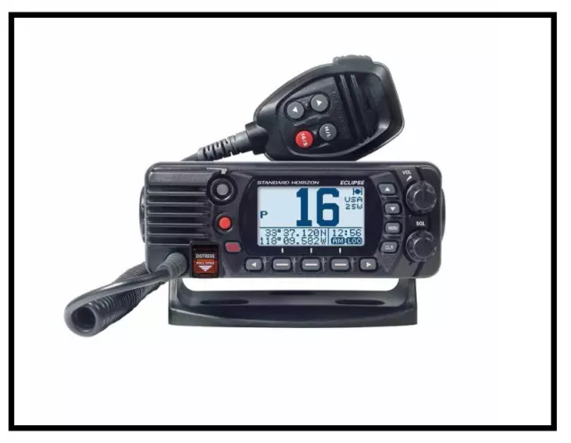 STANDARD HORIZON - GX1400B Eclipse 25W Fixed Mount VHF Radio - Black