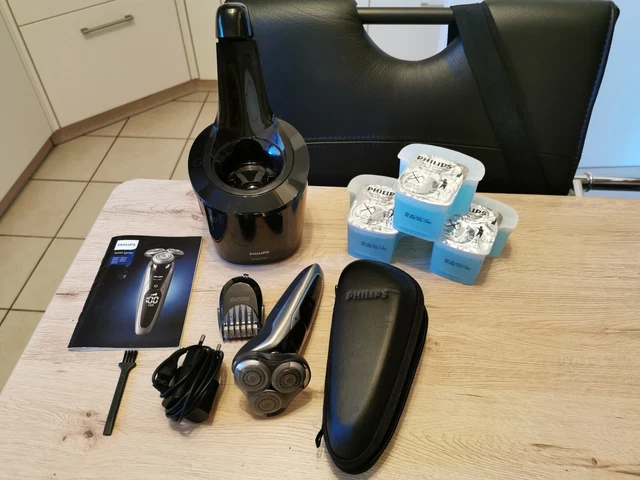 Philips SHAVER Series 9000 Rasoio Elettrico Wet & Dry Con Sensore Pressure Guard 138909 - Foto 10
