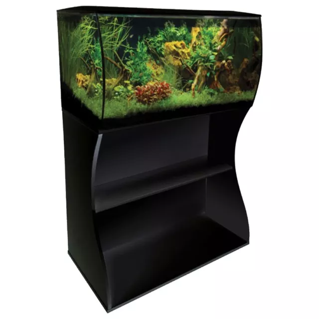 Fluval Flex 123L Black Aquarium & Cabinet / Stand Fish Tank Filter LED Lighting