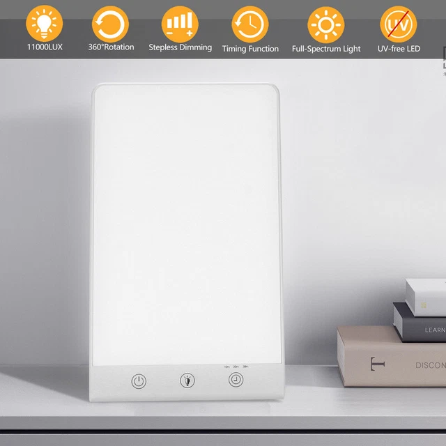 Lámpara de luz diurna regulable lámpara LED terapia de luz 11000 LUX