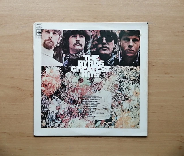 The Byrds Vinyl Record - Byrds Greatest Hits Album - CBS Records 1971