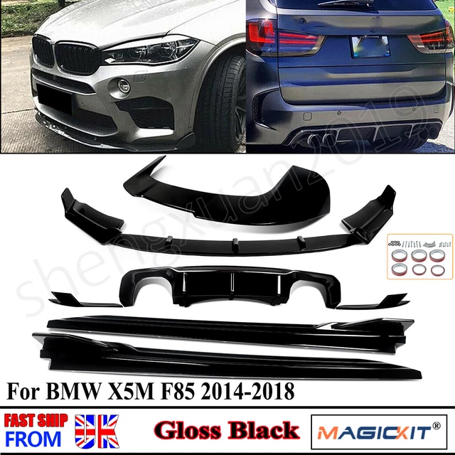 FOR BMW X5M F85 Black Body Kit Rear Diffuser Front Splitter Spoiler ...