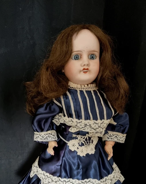 ancienne poupée tete en porcelaine antique doll no 6 JB
