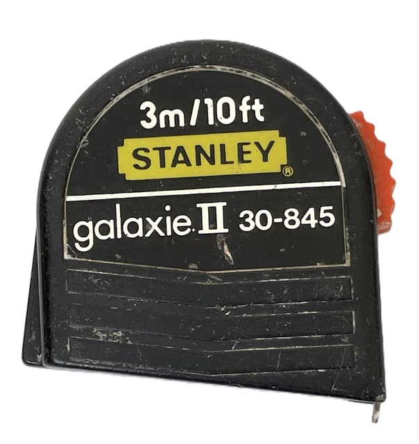 VINTAGE TAPE MEASURE Stanley Galaxie II metal 3 metres 10 foot