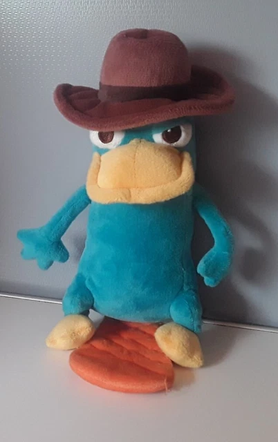 PHINEAS & FERB Agent Perry The Platypus With Hat Plush Soft Toy 9-10 ...