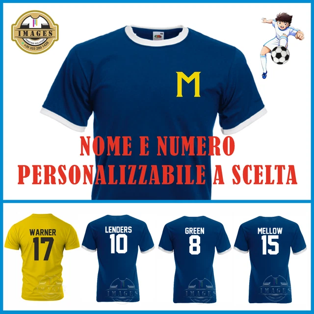 T-shirt Homme Football Style Mark Lenders - Personnalisable Nom Et Numéro - Ringer Holl