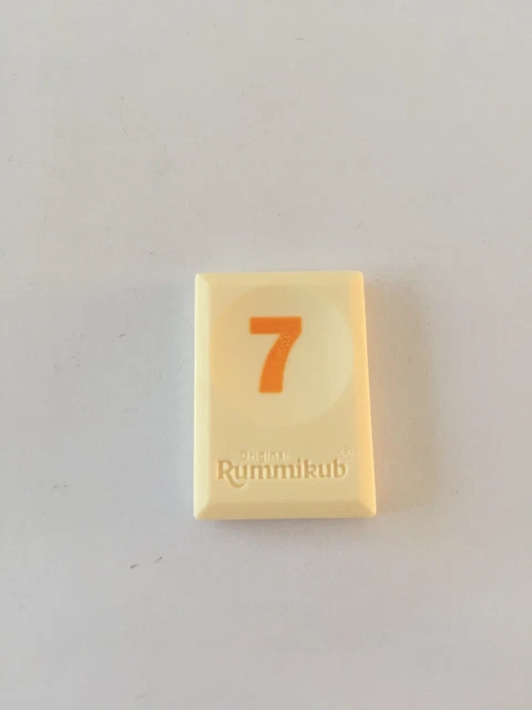 Tuile Chiffre 1 Bleue Rummikub - Version De Voyage - Dimensions 2,5 X 1,7 Cm - Occasion - Marque Hasbro - Fabrication France