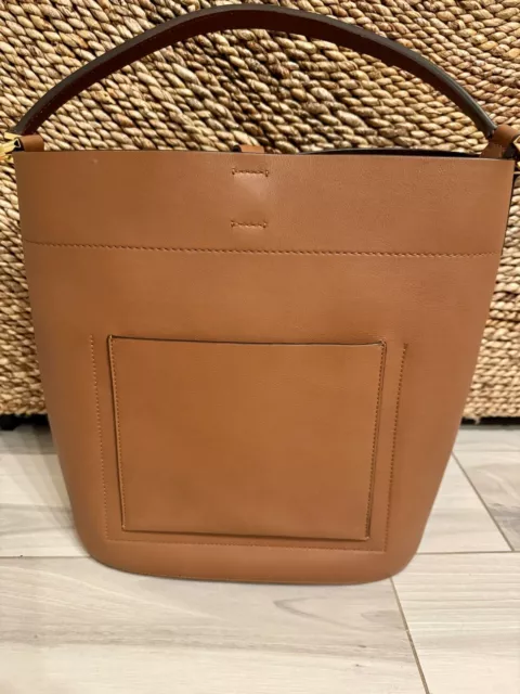 MICHAEL KORS COLLECTION Miranda Tan Luggage Leather Shoulder Bag Crossbody 3