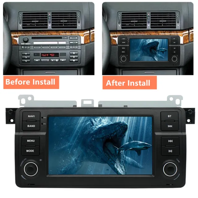 7'' Android Car Stereo Radio GPS WIFI Player For BMW E46 M3 318/320/325/330/335